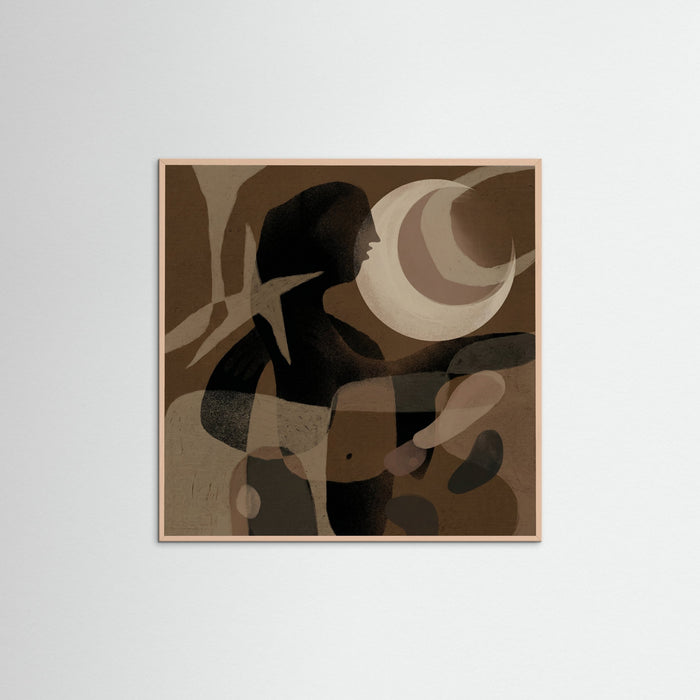 Rose Wood Square Earthen Embrace Brown