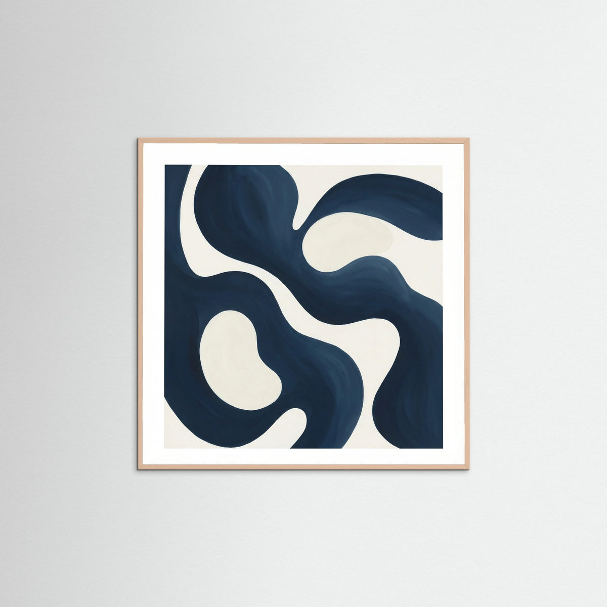 Rose Wood Square Fluid Abstraction