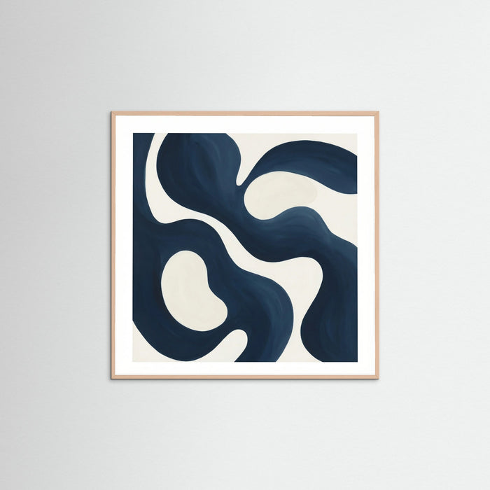 Rose Wood Square Fluid Abstraction