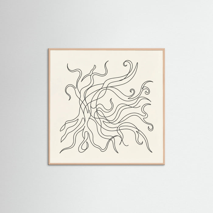 Rose Wood Square Fluid Gestures