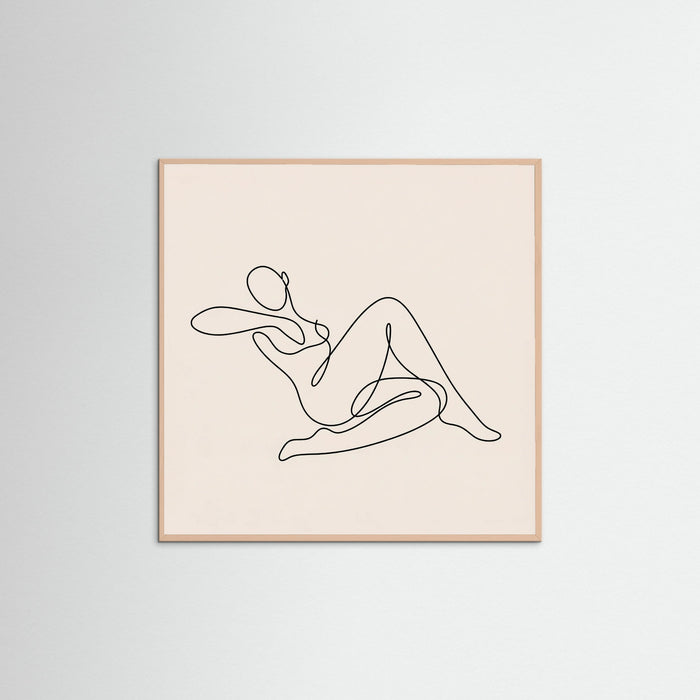 Rose Wood Square Fluid Lines