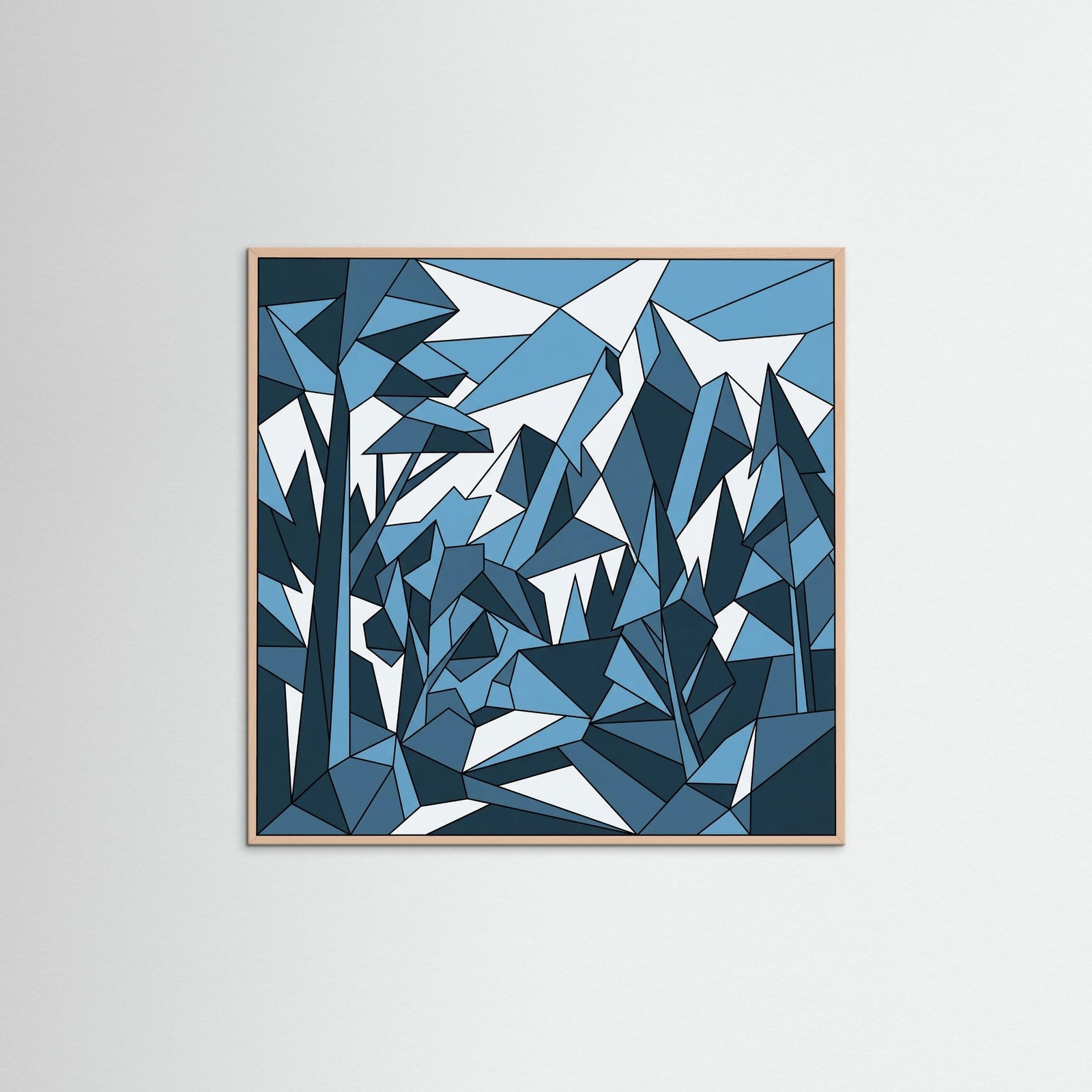 Rose Wood Square Fragmented Harmony