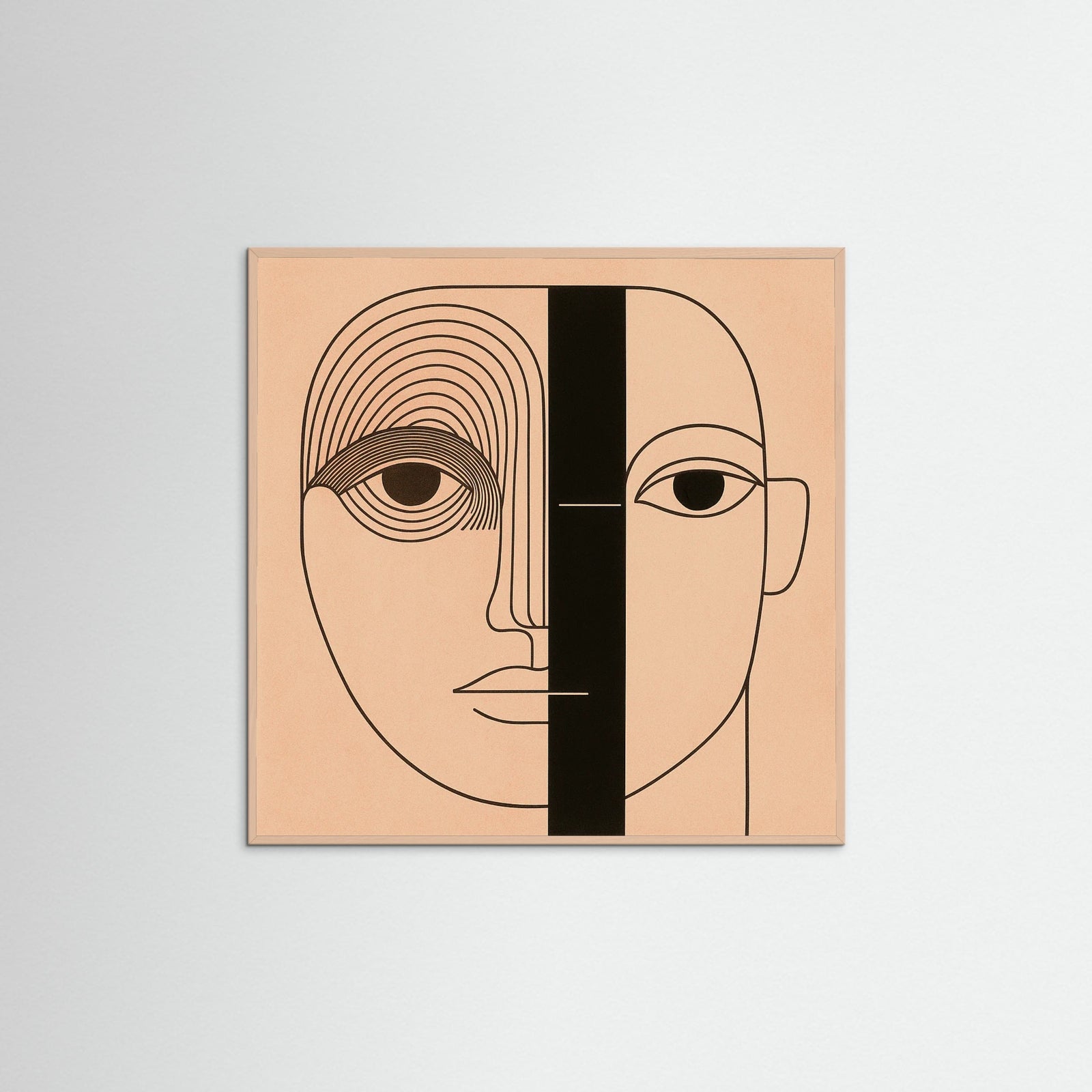 Rose Wood Square Linear Vision