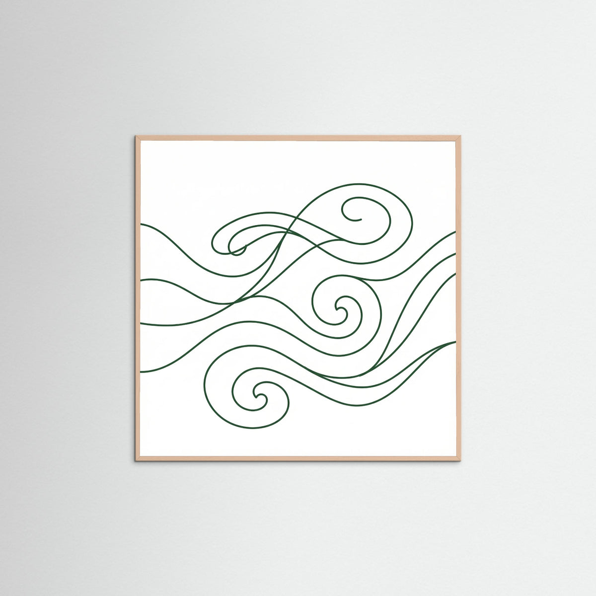 Rose Wood Square Midnight Flow