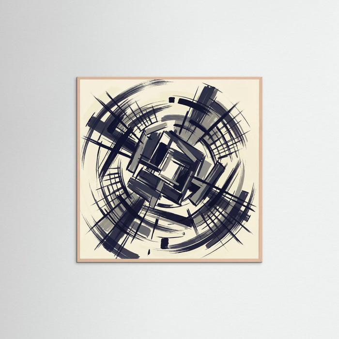 Rose Wood Square Midnight Grid