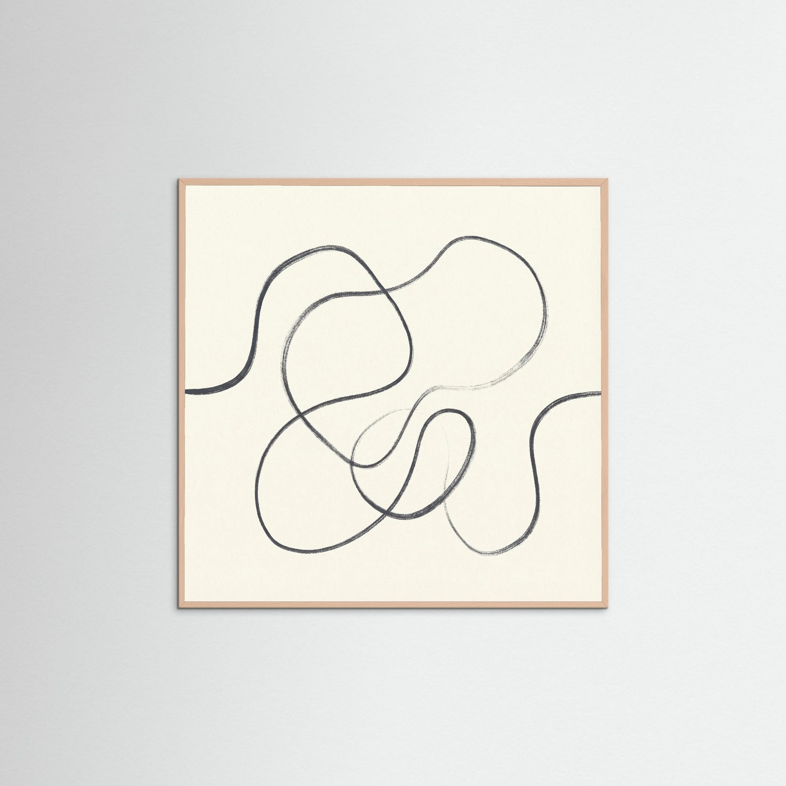 Rose Wood Square Organic Flow Beige