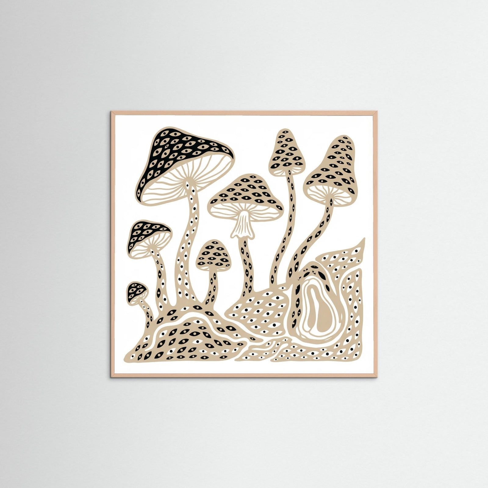 Rose Wood Square Organic Gaze