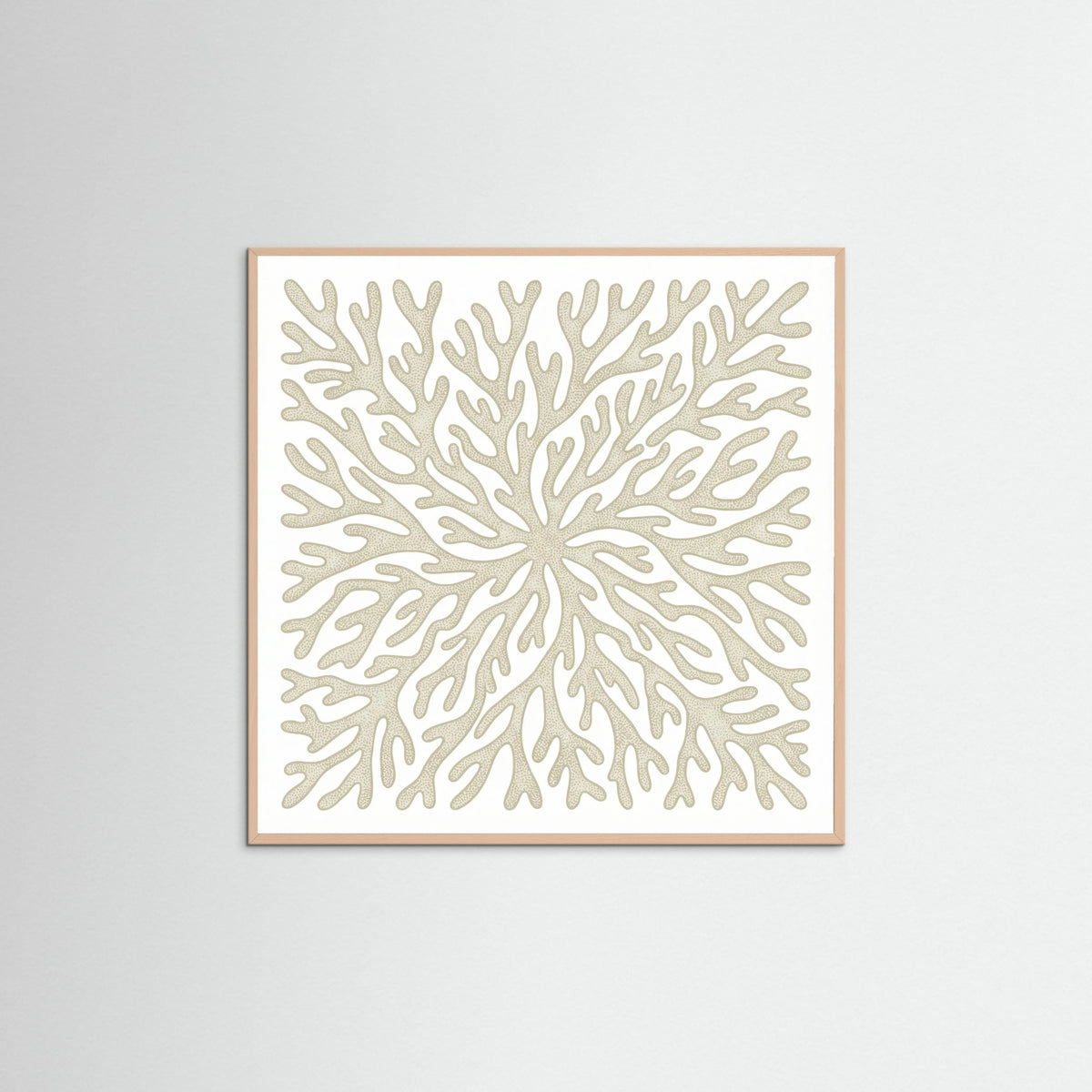 Rose Wood Square Organic Swirls