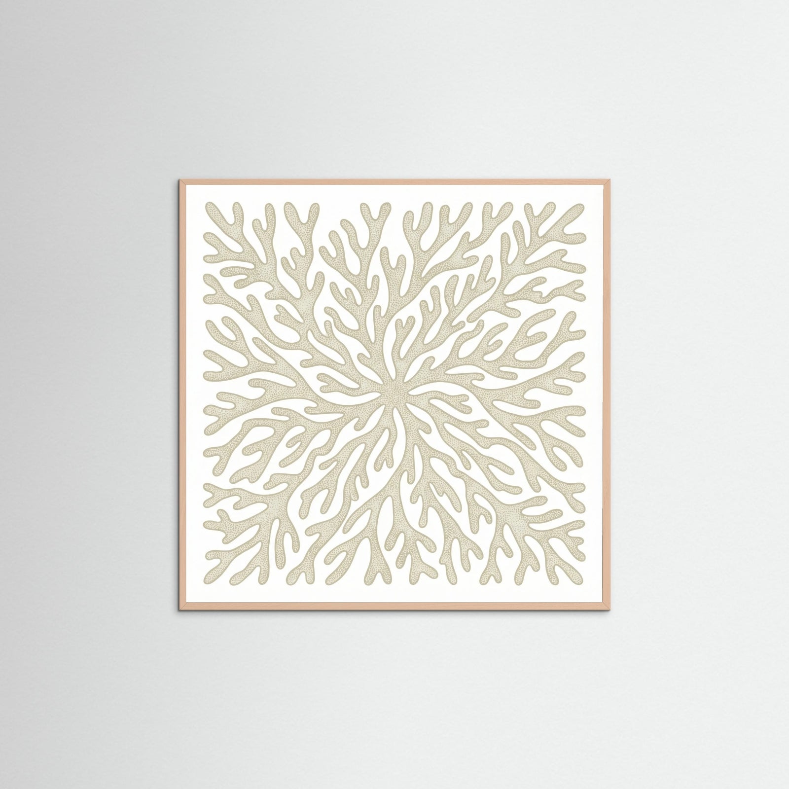 Rose Wood Square Organic Swirls