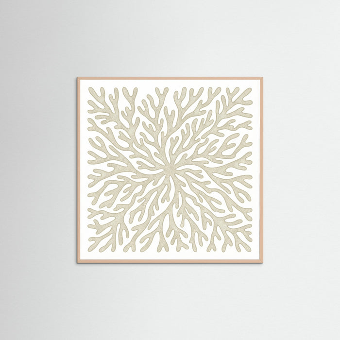 Rose Wood Square Organic Swirls