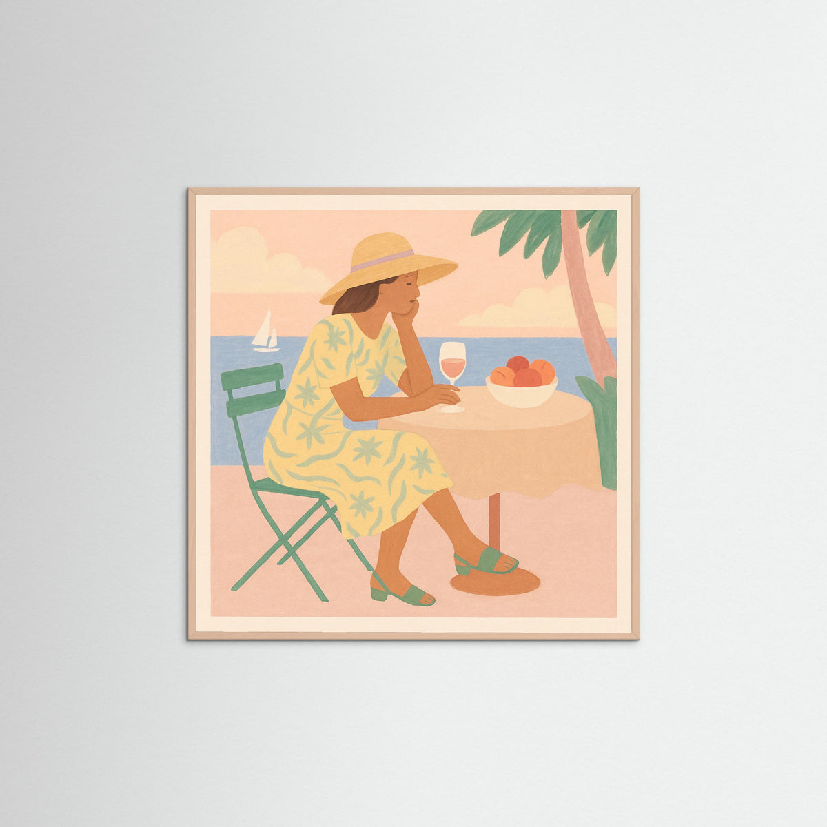 Rose Wood Square Relaxing Reading