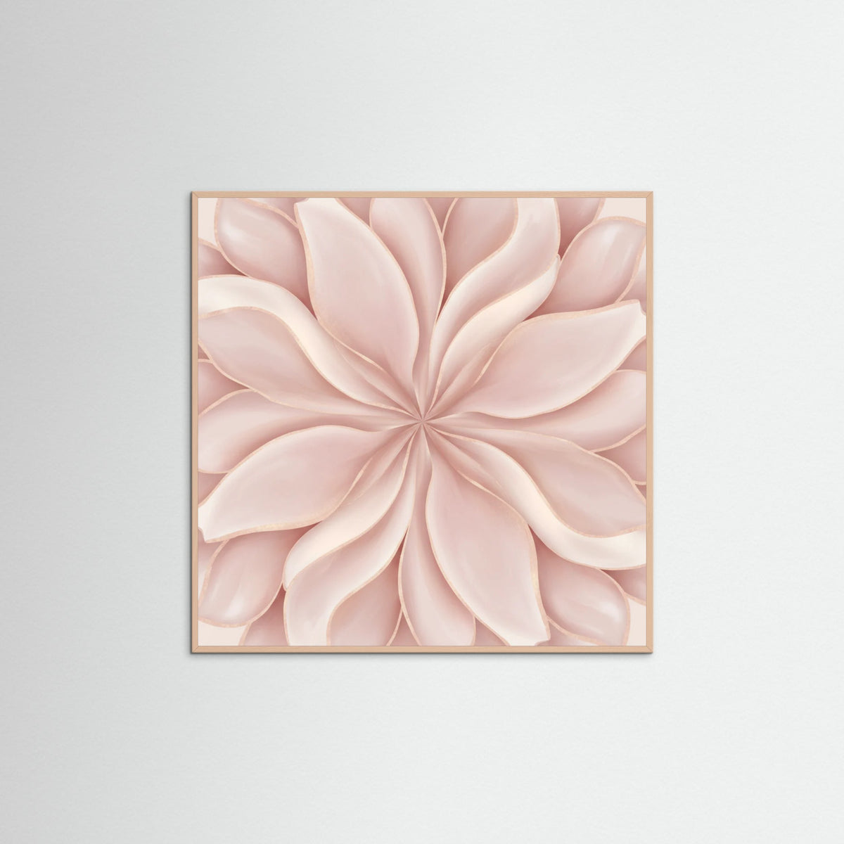 Rose Wood Square Rose Embrace