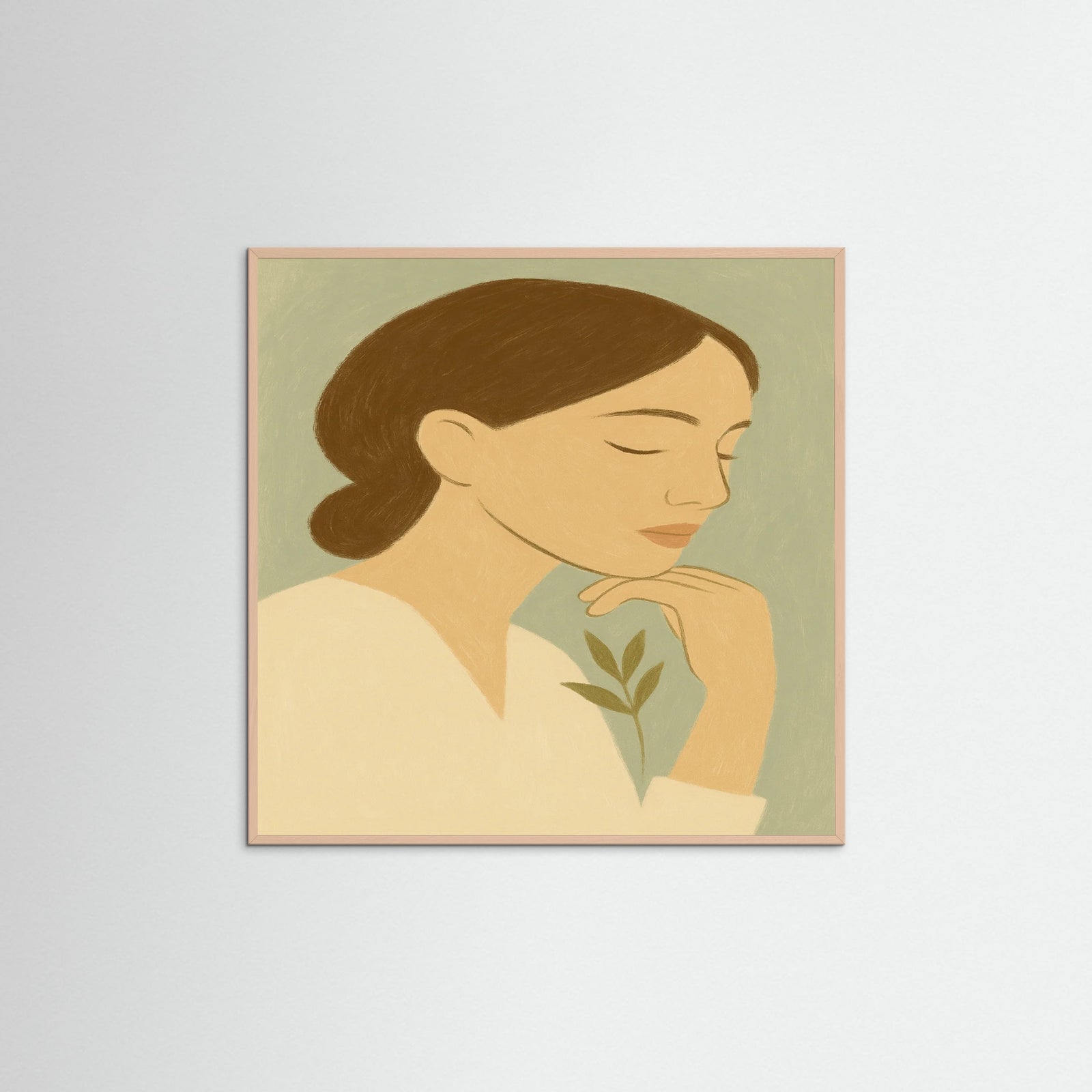 Rose Wood Square Soft gaze