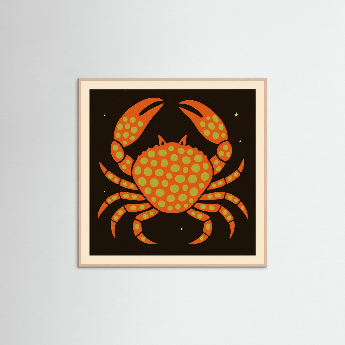 Rose Wood Square Spotted Crab