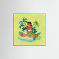 Rose Wood Square Tropical Moana