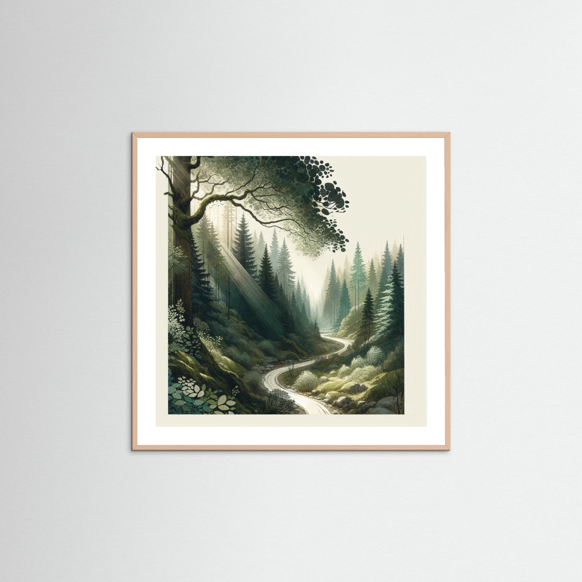 Rose Wood Square Wilderness Path