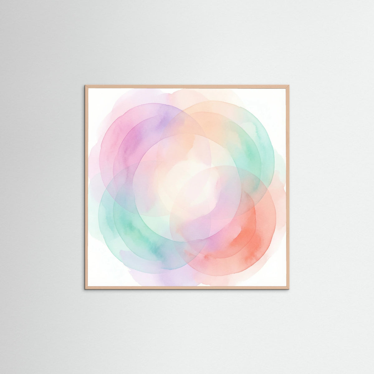 Rose Wood Square Woven Aura