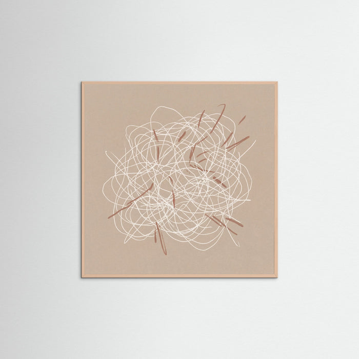 Rose Wood Square Woven Threads