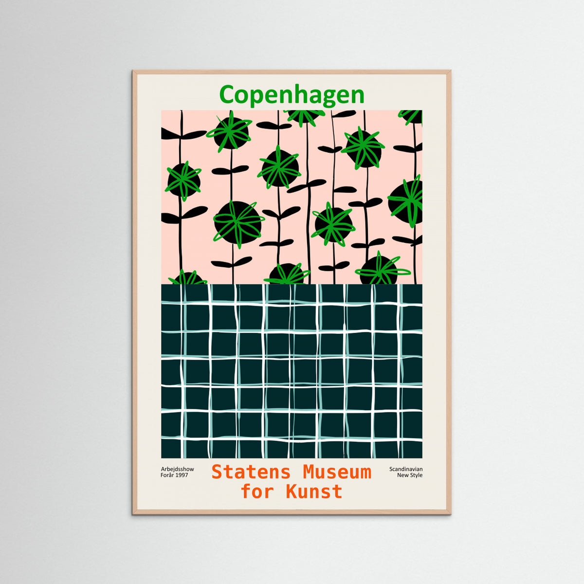 Rose Wood Statens Museum for Kunst Copenhagen Poster