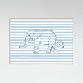 Poster Stripe Elephant – poster e stampa artistica