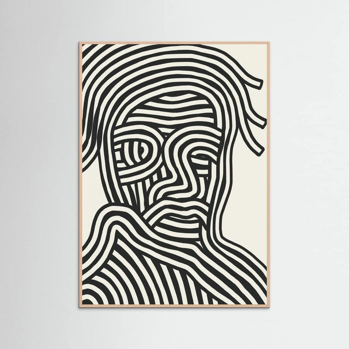 Stripe Portrait Poster – poster and art print