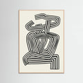 Stripe Woman Portrait Poster – poster and art print