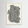 Poster Striped Abstract In Black – poster e stampa artistica