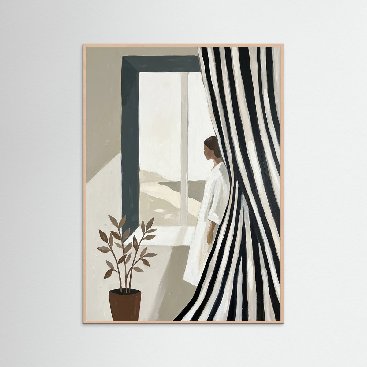Rose Wood Striped Contemplation
