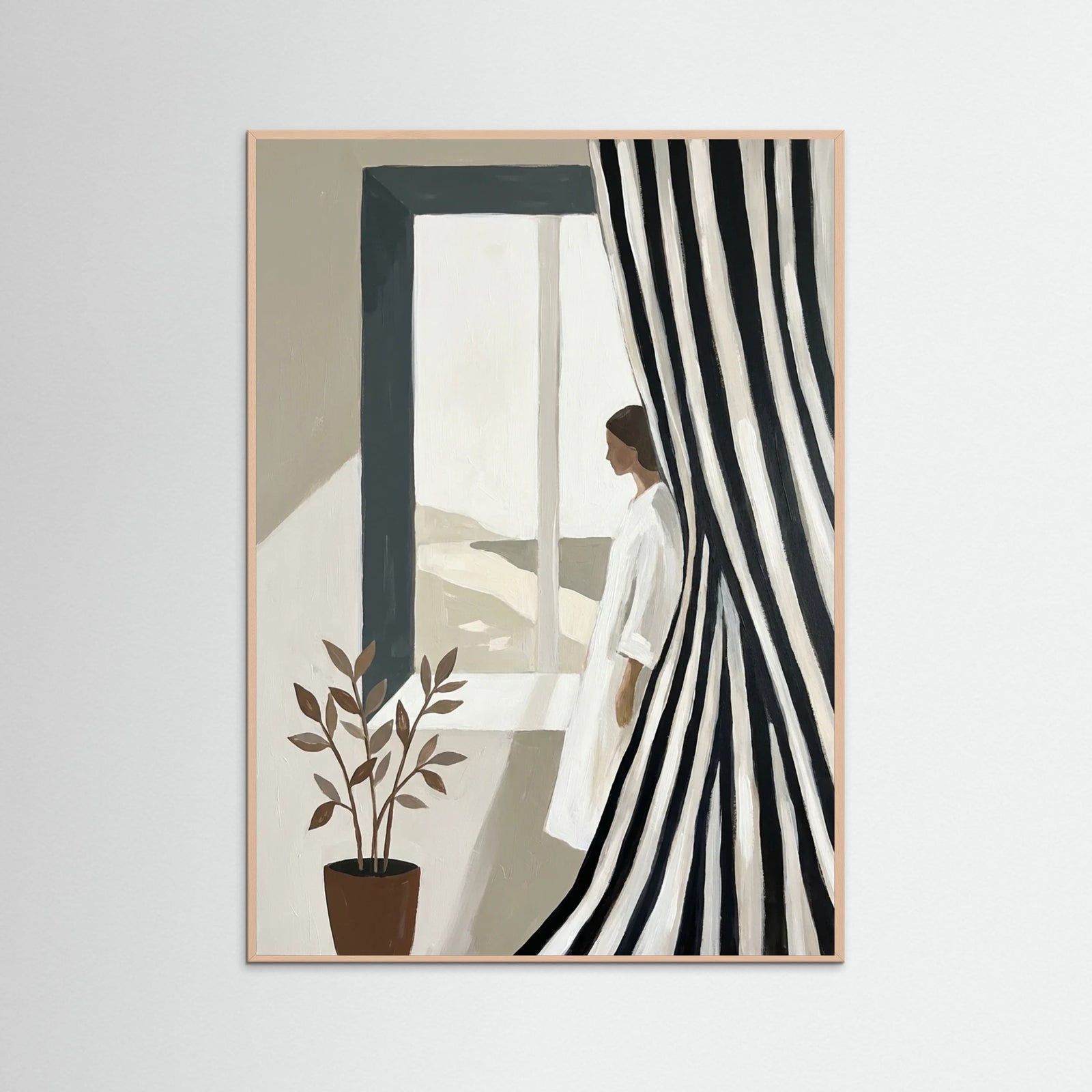 Rose Wood Striped Contemplation
