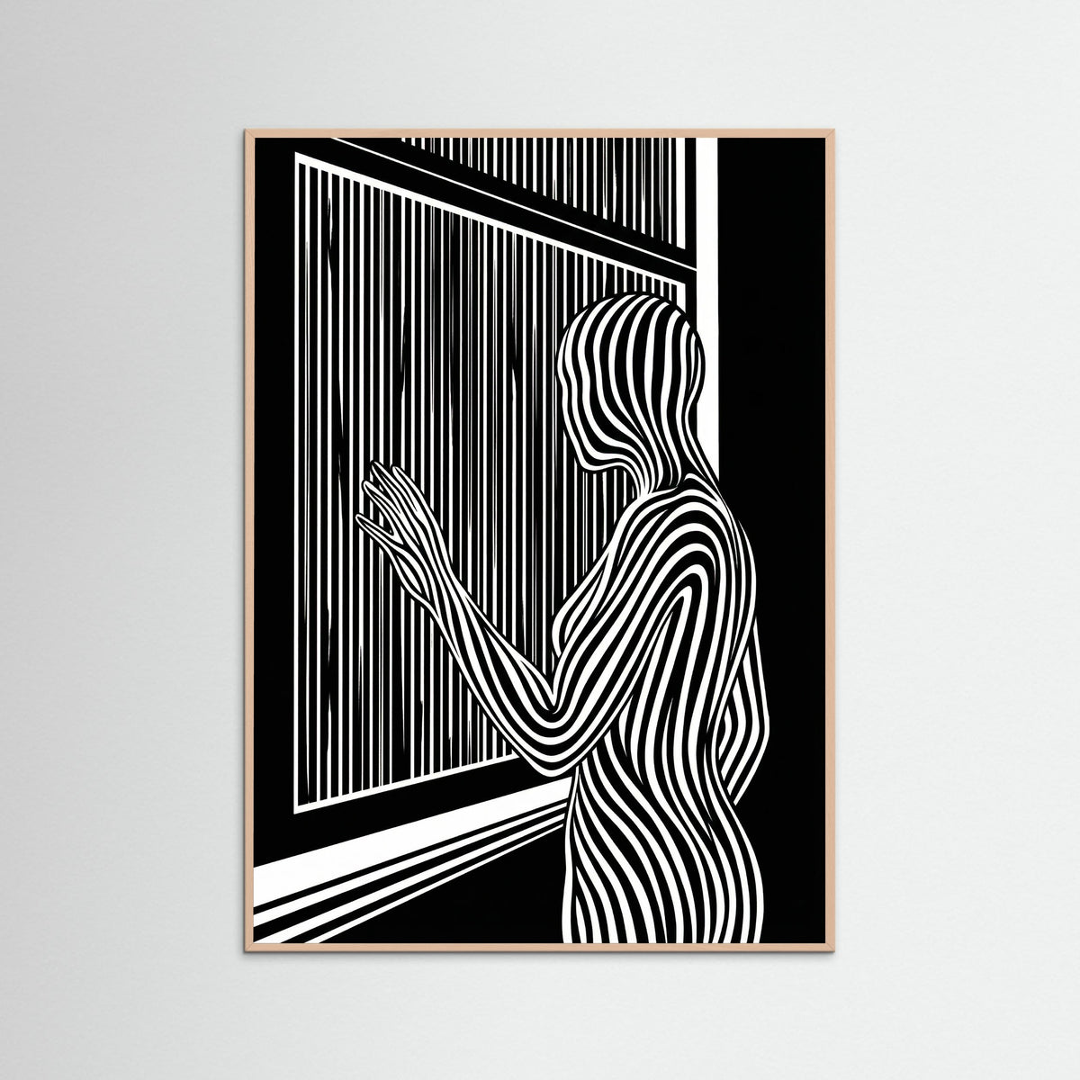 Rose Wood Striped Contemplation