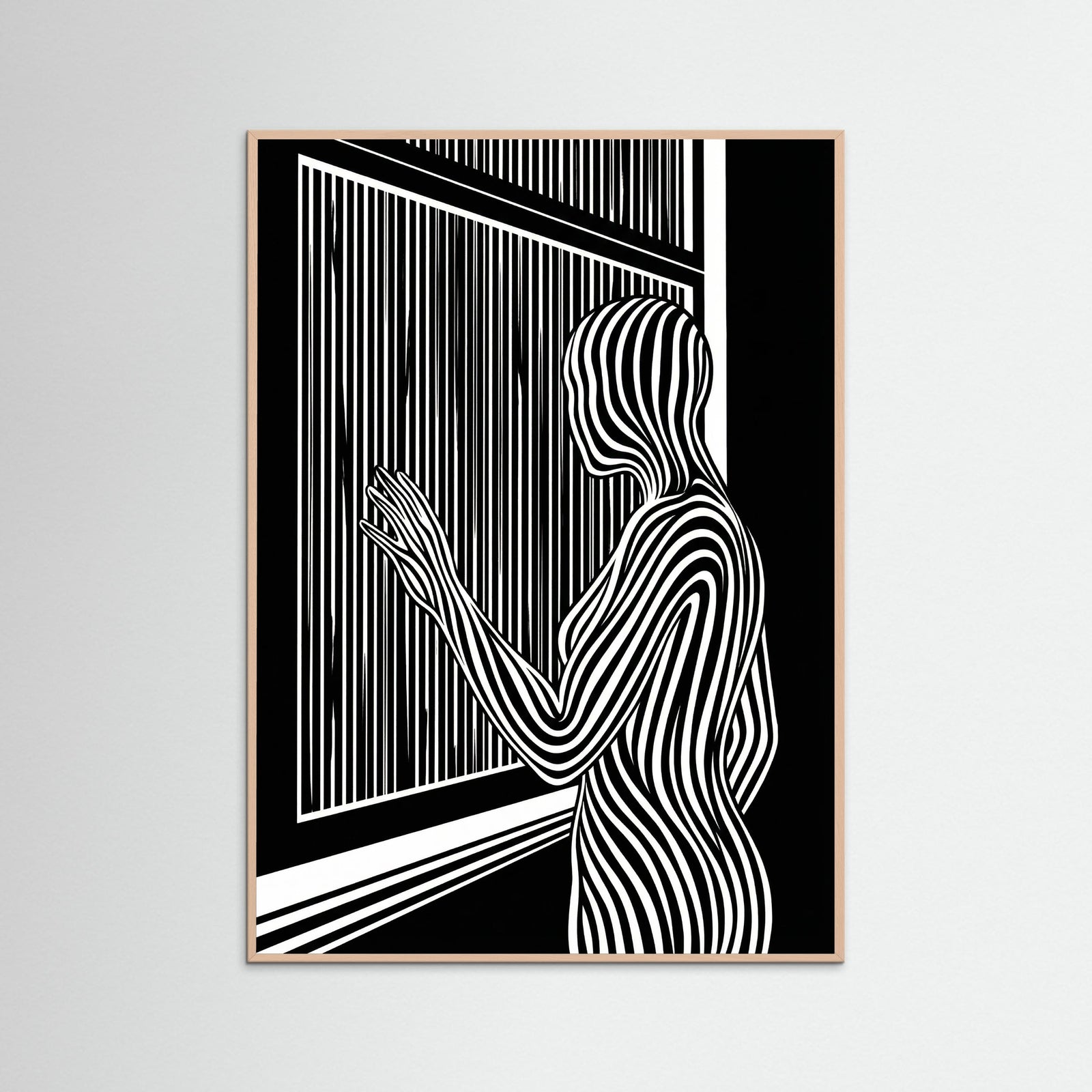 Rose Wood Striped Contemplation