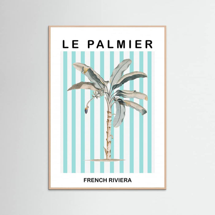 Striped Palm Tree -juliste – juliste ja taidepainatus