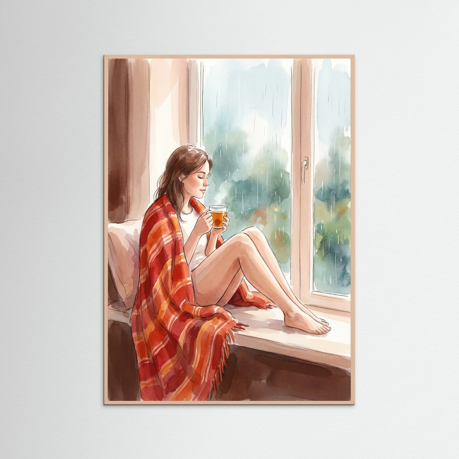 Rose Wood Striped Serenity Orange