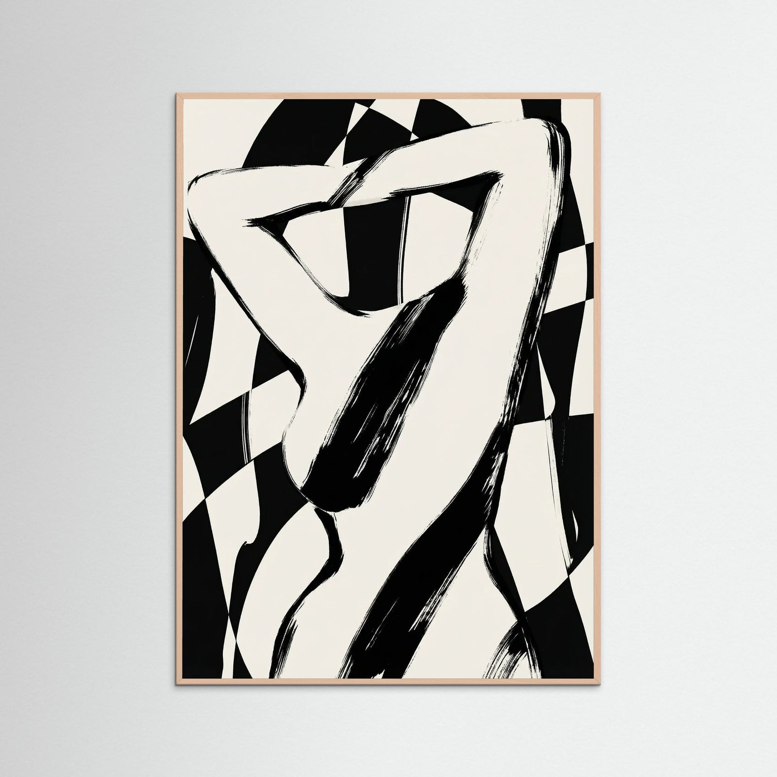 Rose Wood Striped Silhouette