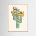 Rose Wood Stumble Inn Southwestern Roadside Motel Art Poster
