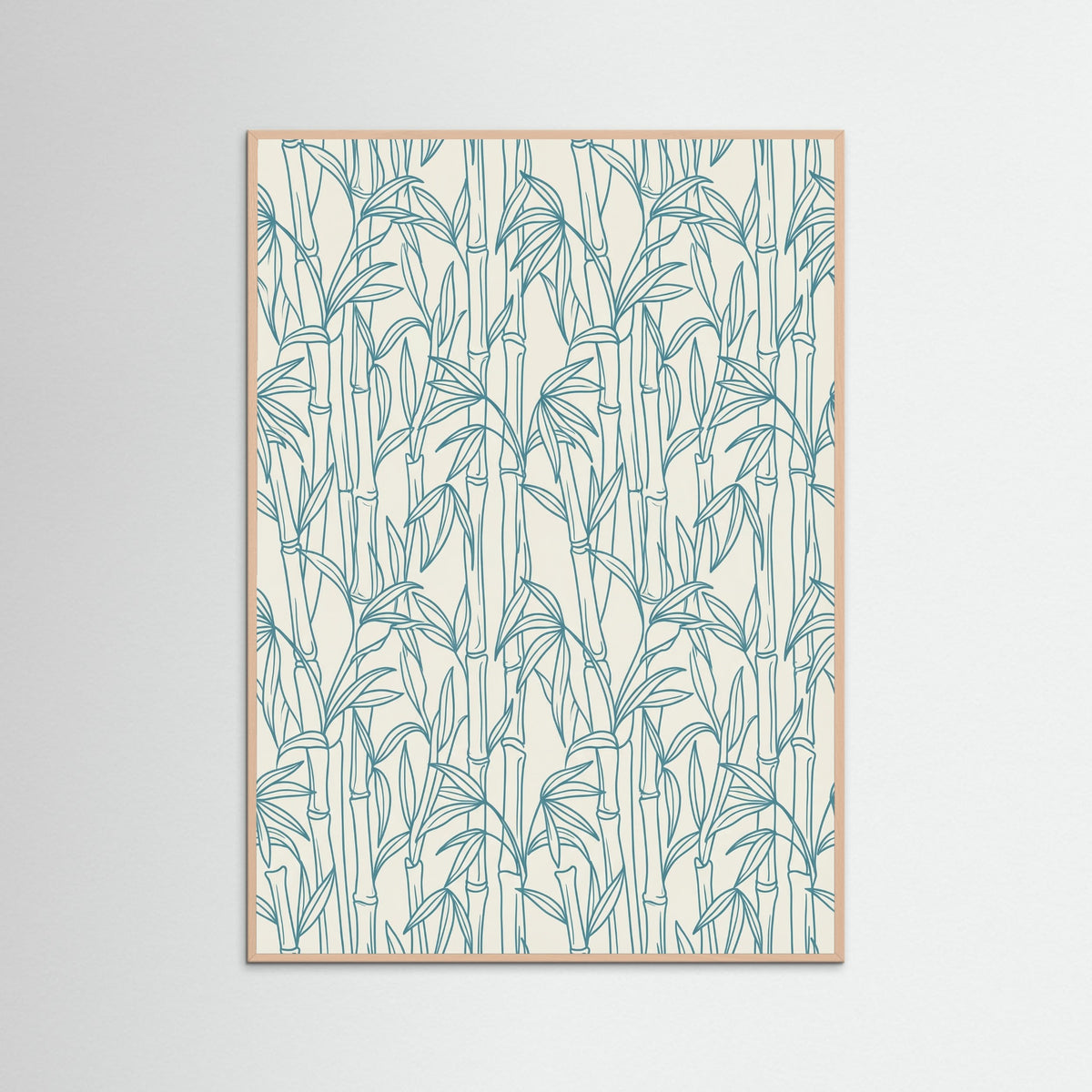 Rose Wood Stylized Ocean Pattern