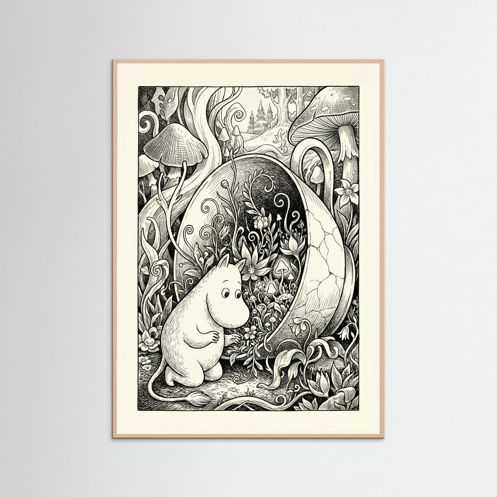 Rose Wood Submerged Moomin Home