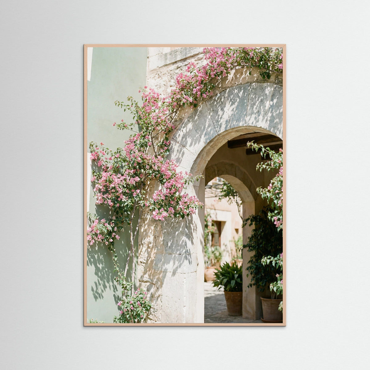 Rose Wood Sunlit Doorway