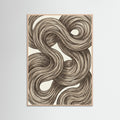 Rose Wood Swirling Organic Forms