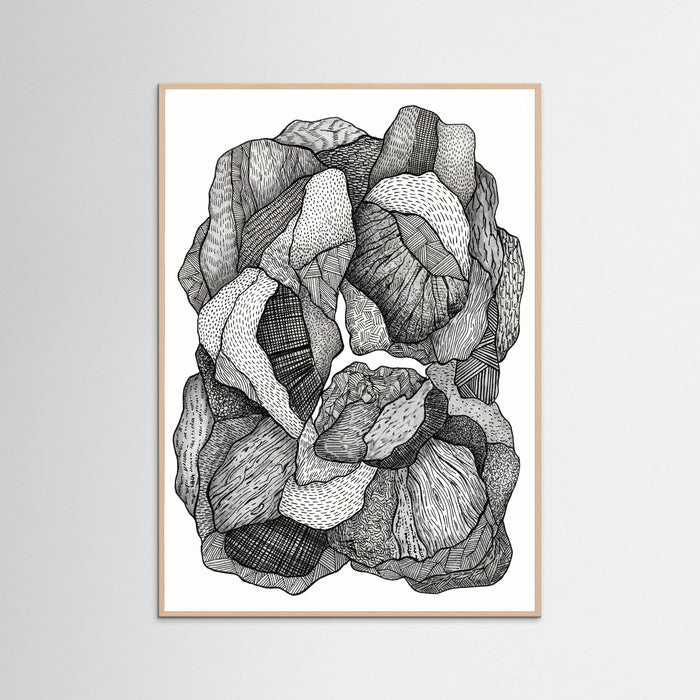 Rose Wood Textural Flow