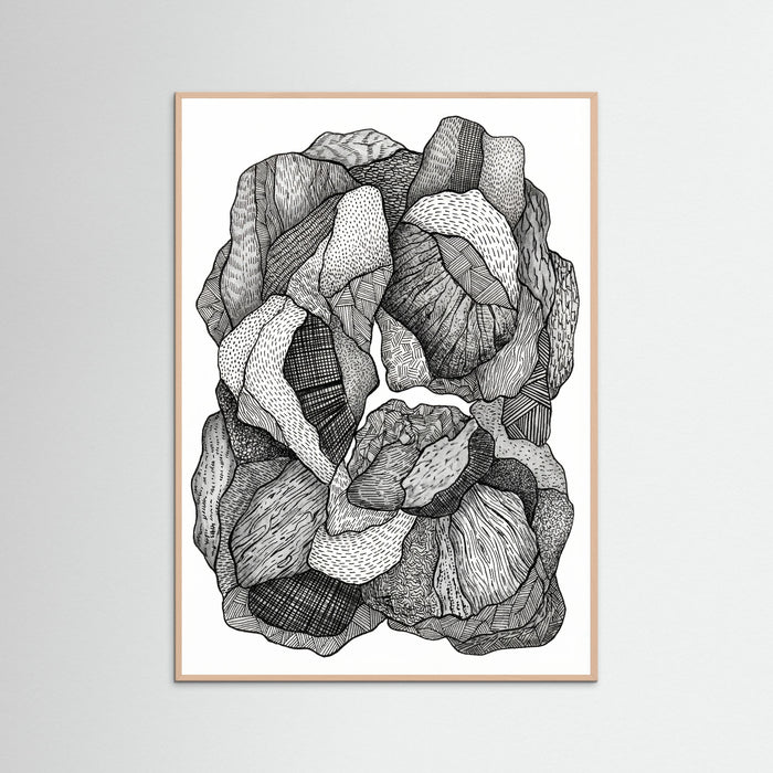 Rose Wood Textural Flow