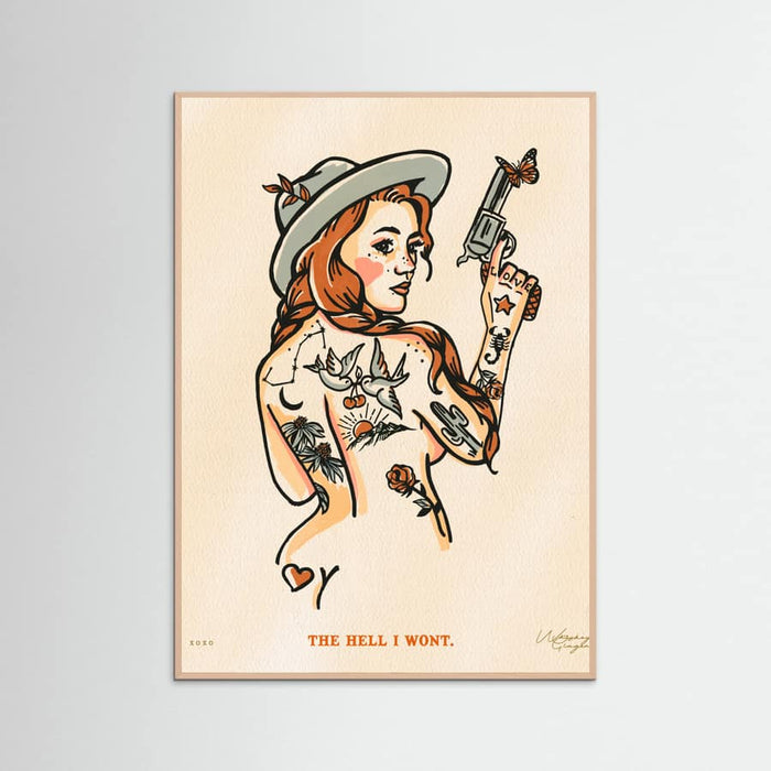 Rose Wood The Hell I Wont Print 16x20 Poster