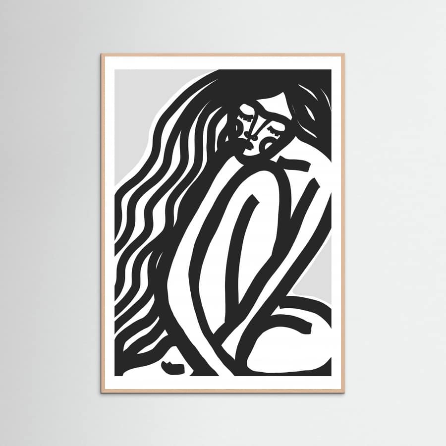 The Silence (Black) Poster – plakat og kunsttryk