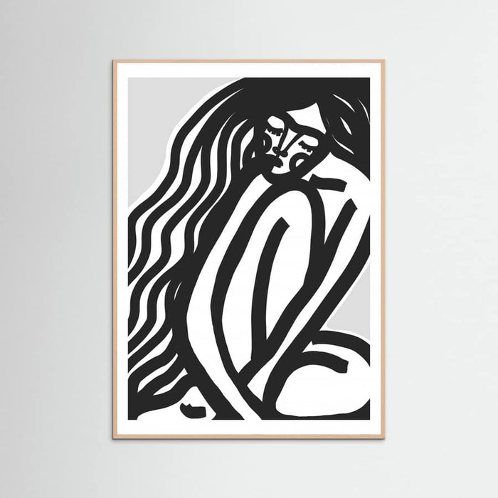 The Silence (Black) Poster – plakat og kunsttryk