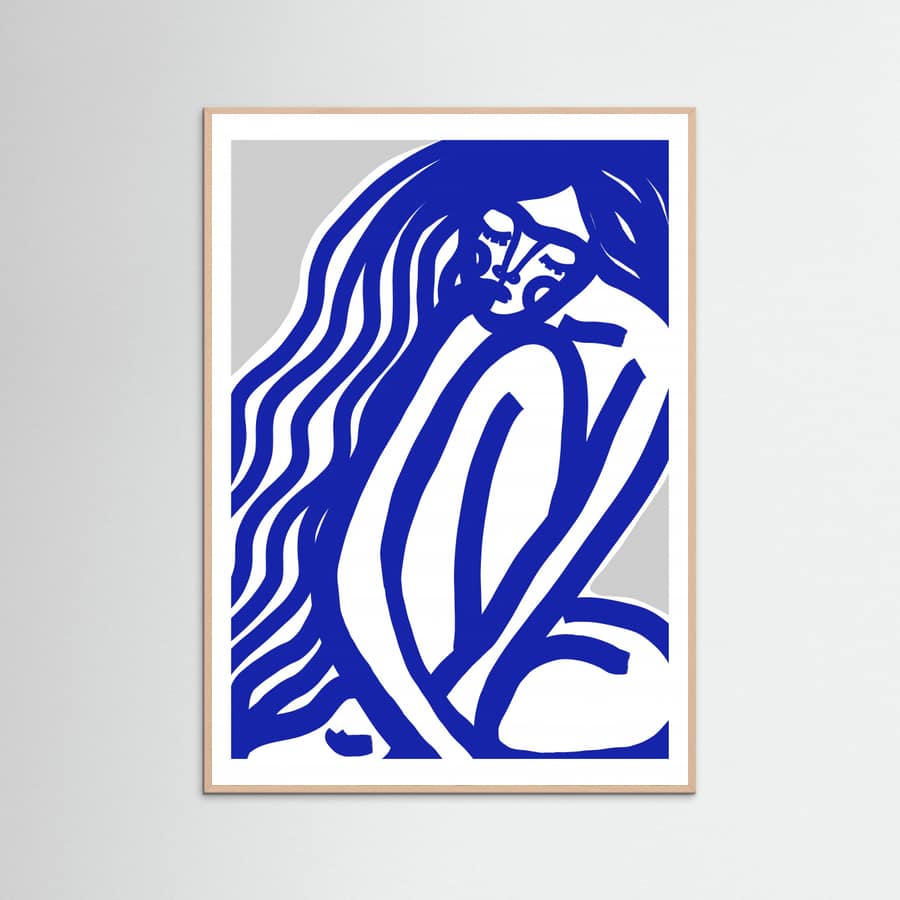 The Silence (Blue) Poster – plakat og kunsttryk