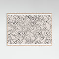 Rose Wood Thin Shakey Lines Poster