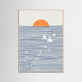 Three White Sails Poster – poster and art print