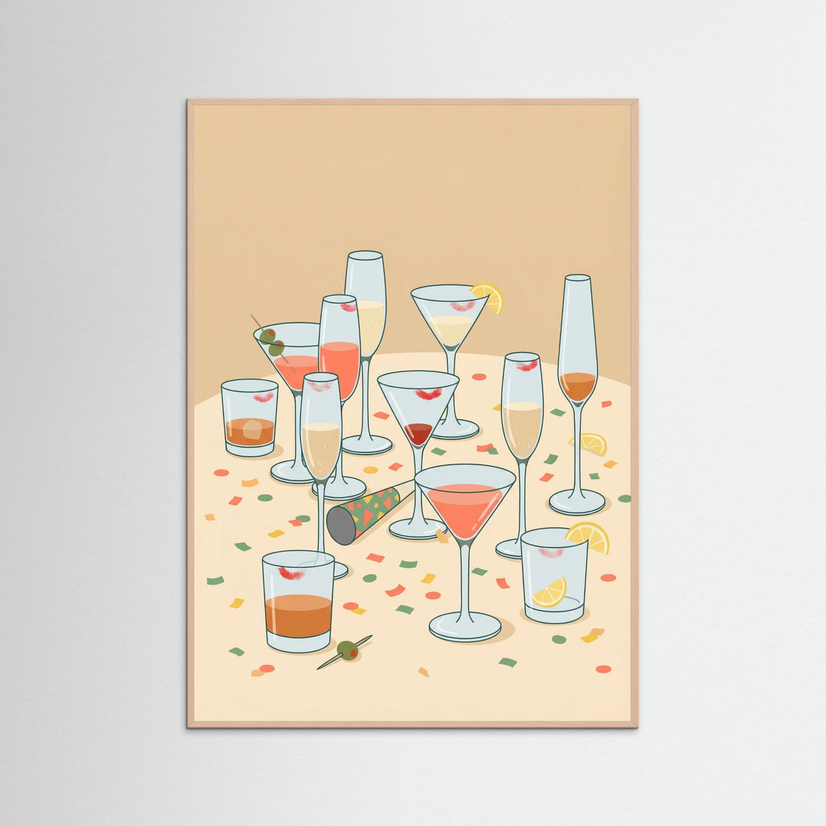Rose Wood Toast Together