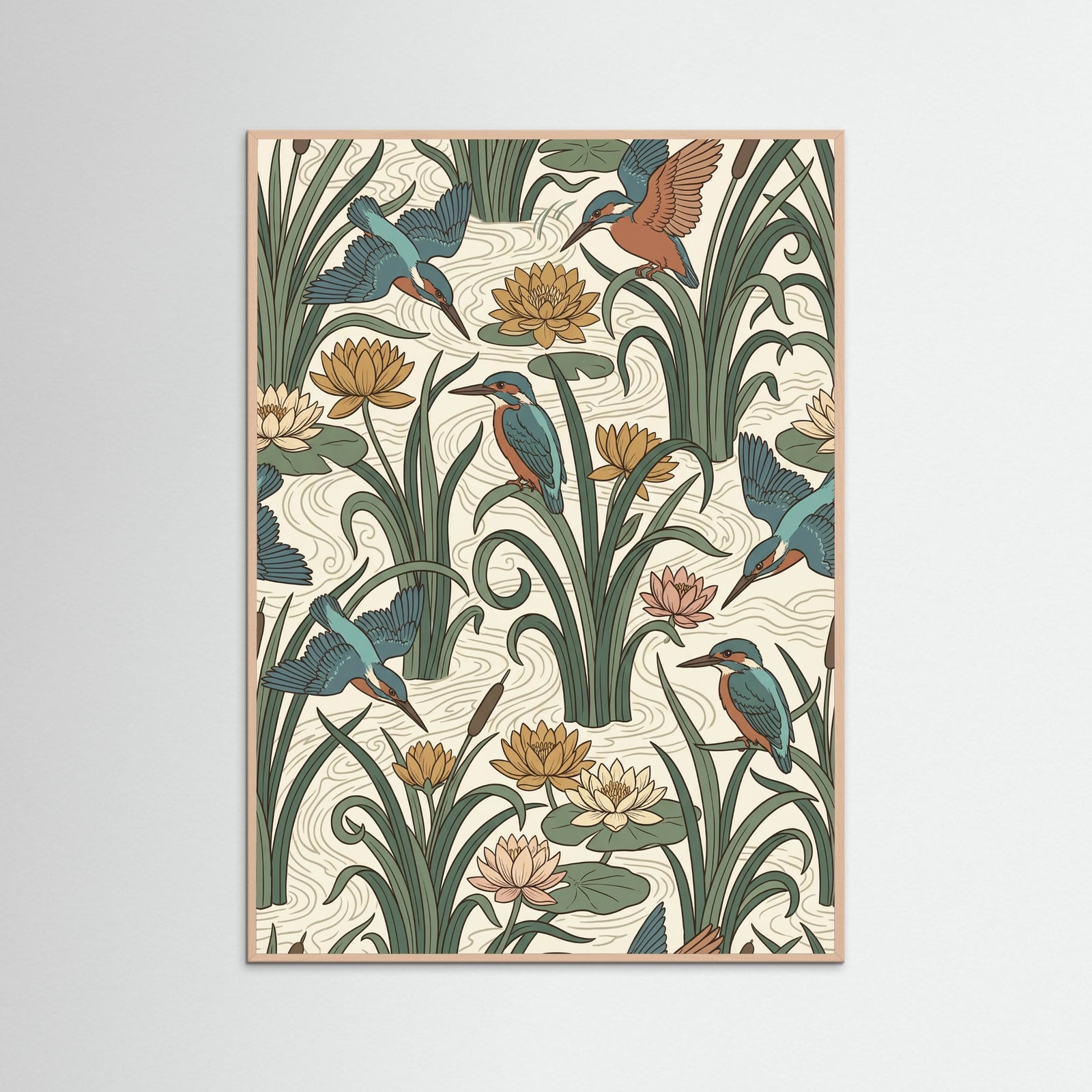 Rose Wood Trellis Rose Birds