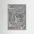 Rose Wood Tribal Abstract Poster